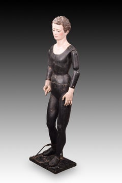 Saint Aloysius de Gonzaga (dress up). Spanish school, 18th century.