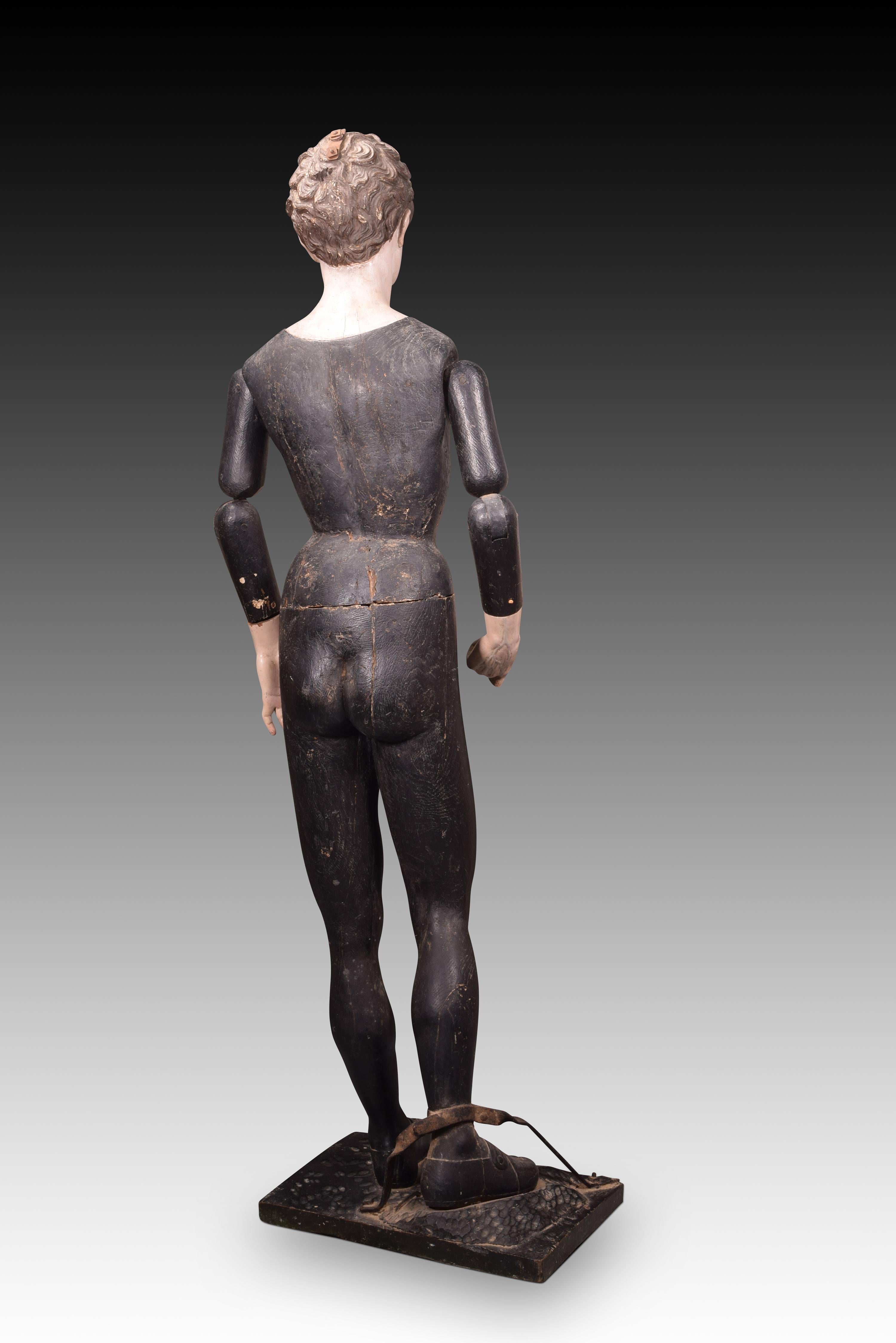 Neoclassical Saint Aloysius de Gonzaga (dress up). Spanish school, 18th century. For Sale