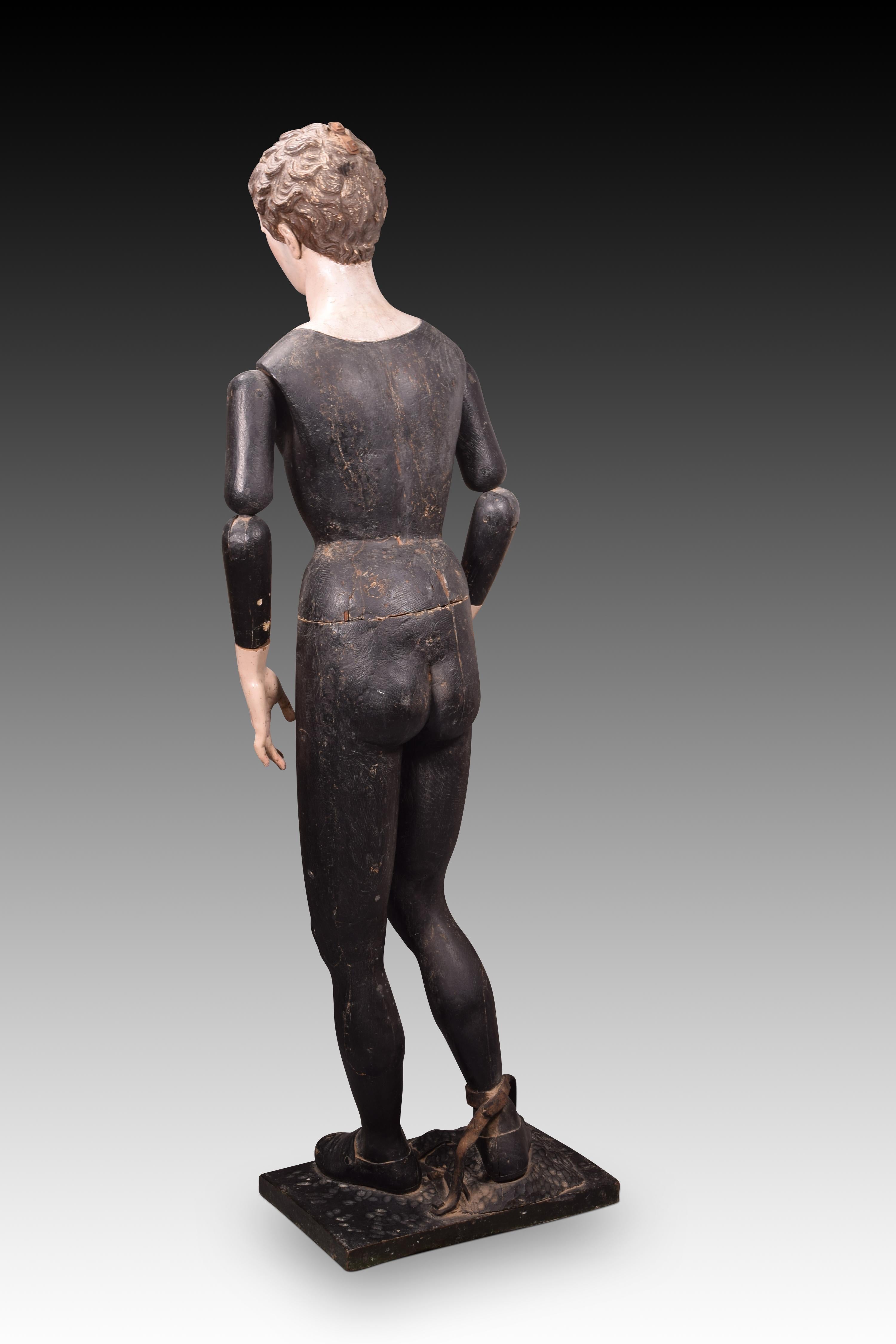 18th Century and Earlier Saint Aloysius de Gonzaga (dress up). Spanish school, 18th century. For Sale