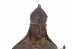 Saint Ambrosius Italian Sculpture 17th Century