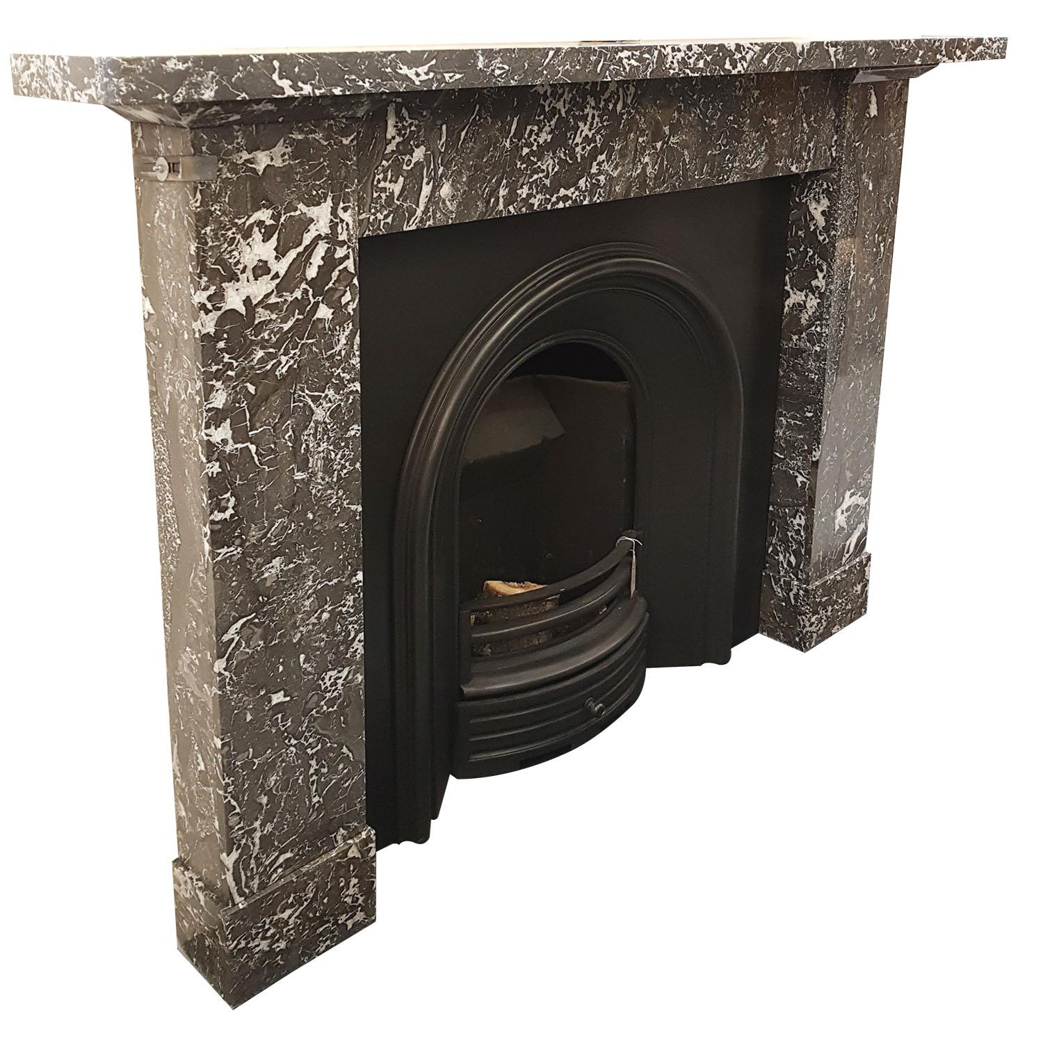 Saint Anne Marble Fireplace Mantel, Reclaimed from Edinburgh  For Sale