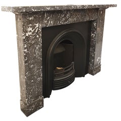 Saint Anne Marble Fireplace Mantel, Reclaimed from Edinburgh 