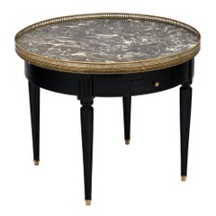 “Saint Anne” Marble Louis XVI Style Bouillotte Table