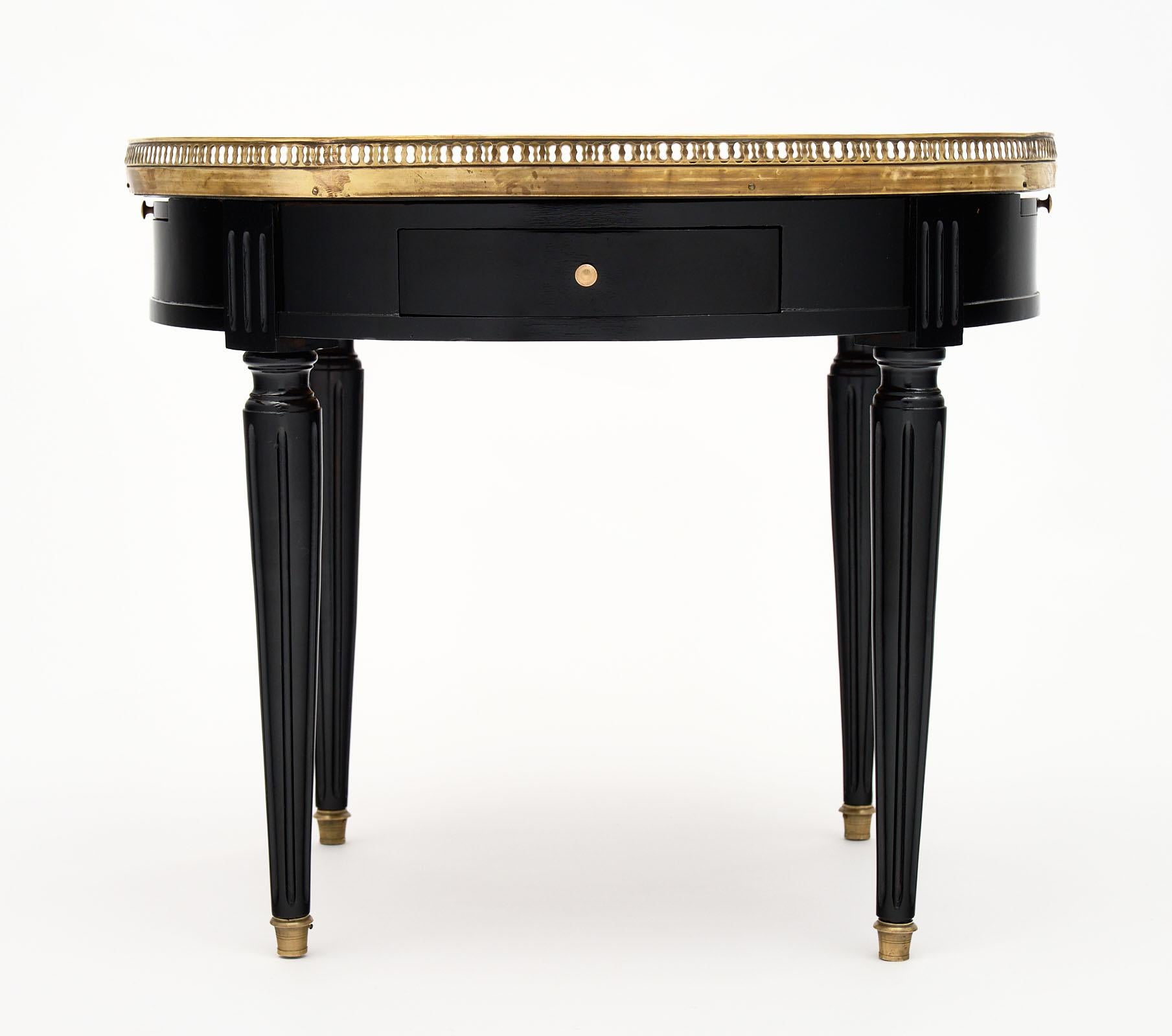 Early 20th Century Saint Anne Marble Topped Bouillotte Table