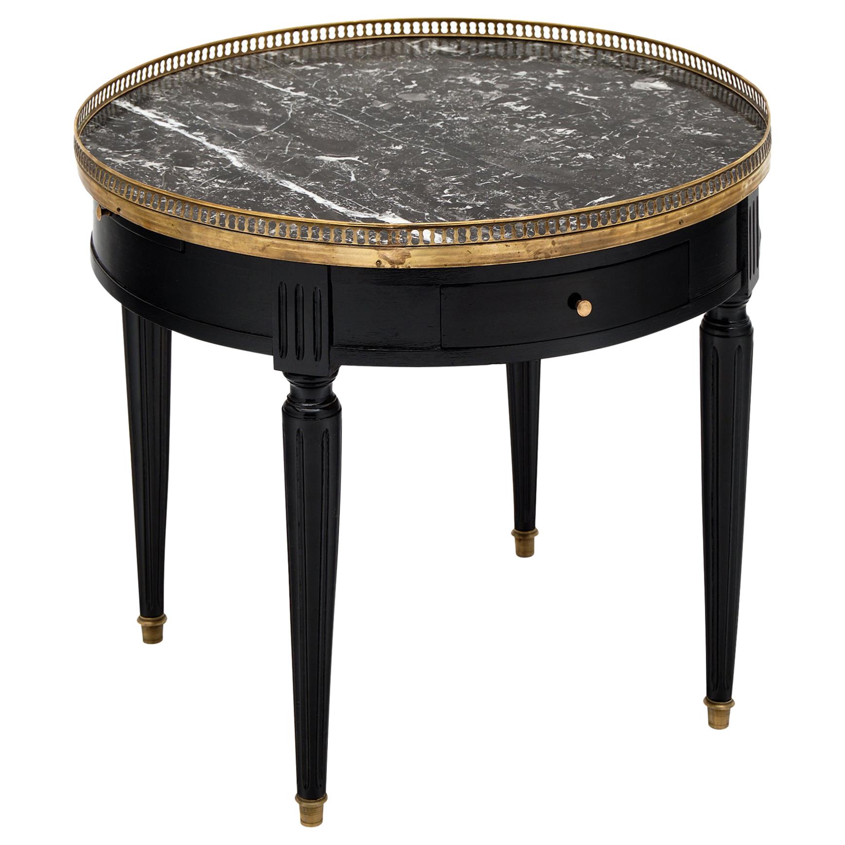Saint Anne Marble Topped Bouillotte Table