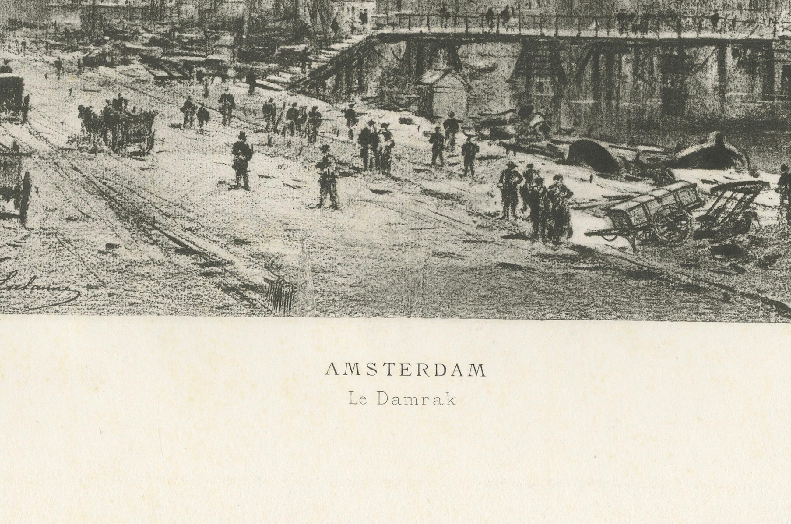
Porta di Sant'Antonio ad Amsterdam, eliografia del 1882 di Maxime Lalanne

Questa eliografia originale del 1882, basata su un disegno a carboncino (fusain) del famoso artista francese Maxime Lalanne, raffigura 