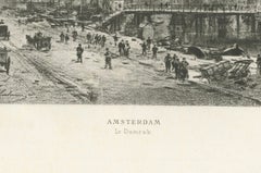 Saint Anthony's Gate in Amsterdam, 1882 heliogravure by Maxime Lalanne