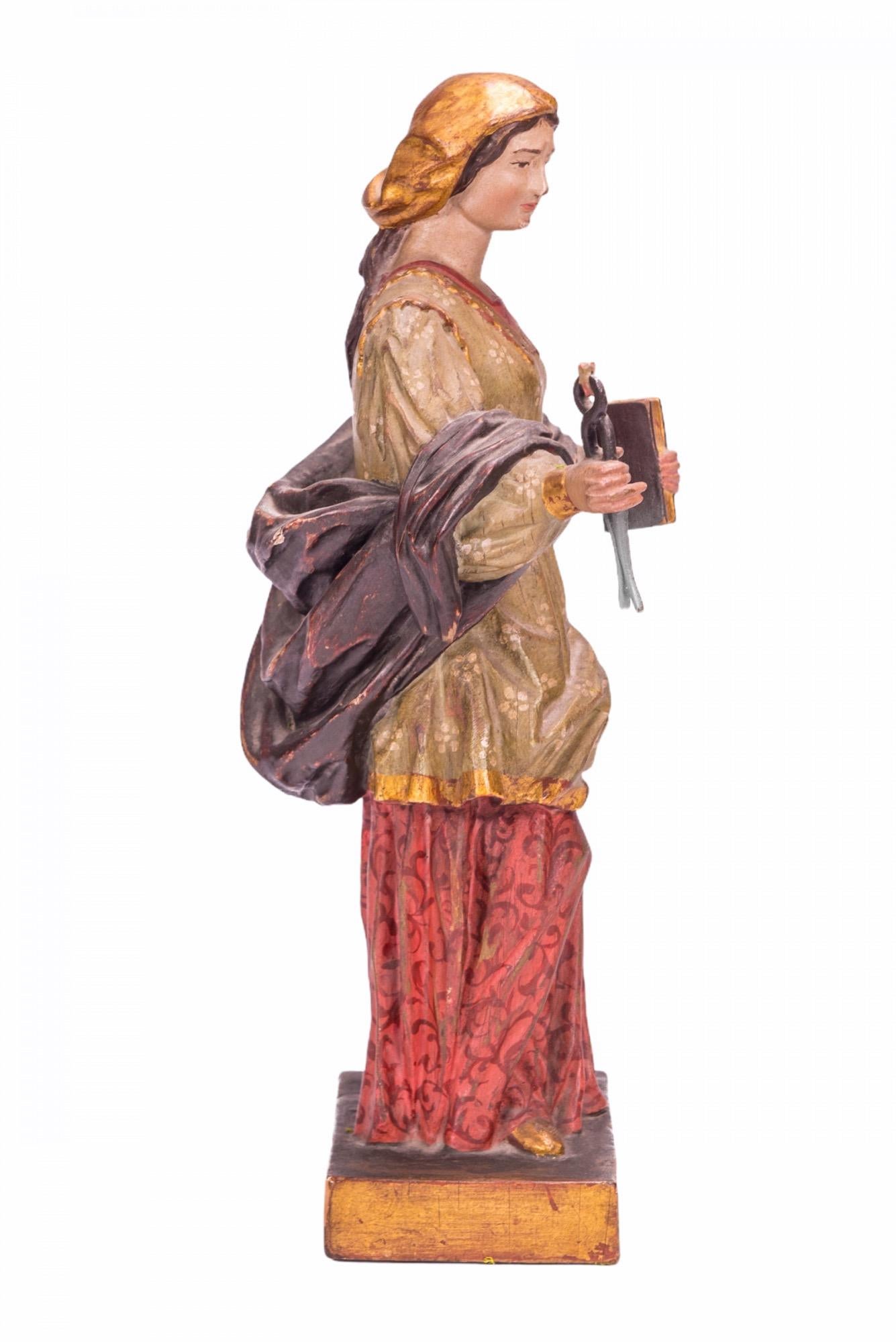 Saint Apollonia von Alexandria, patron des Zahnwesens, 18. Jahrhundert (Barock)