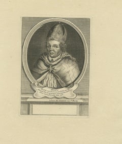 Saint Arno, Bishop of Metz – French Religious Engraving, circa 1670