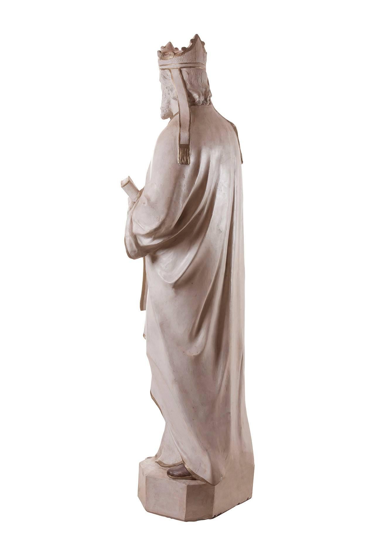 Gothic Revival Saint Augustine, Terra Cotta, 19th Century For Sale
