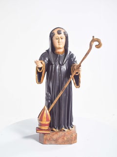 Escultura de madera de San Benito