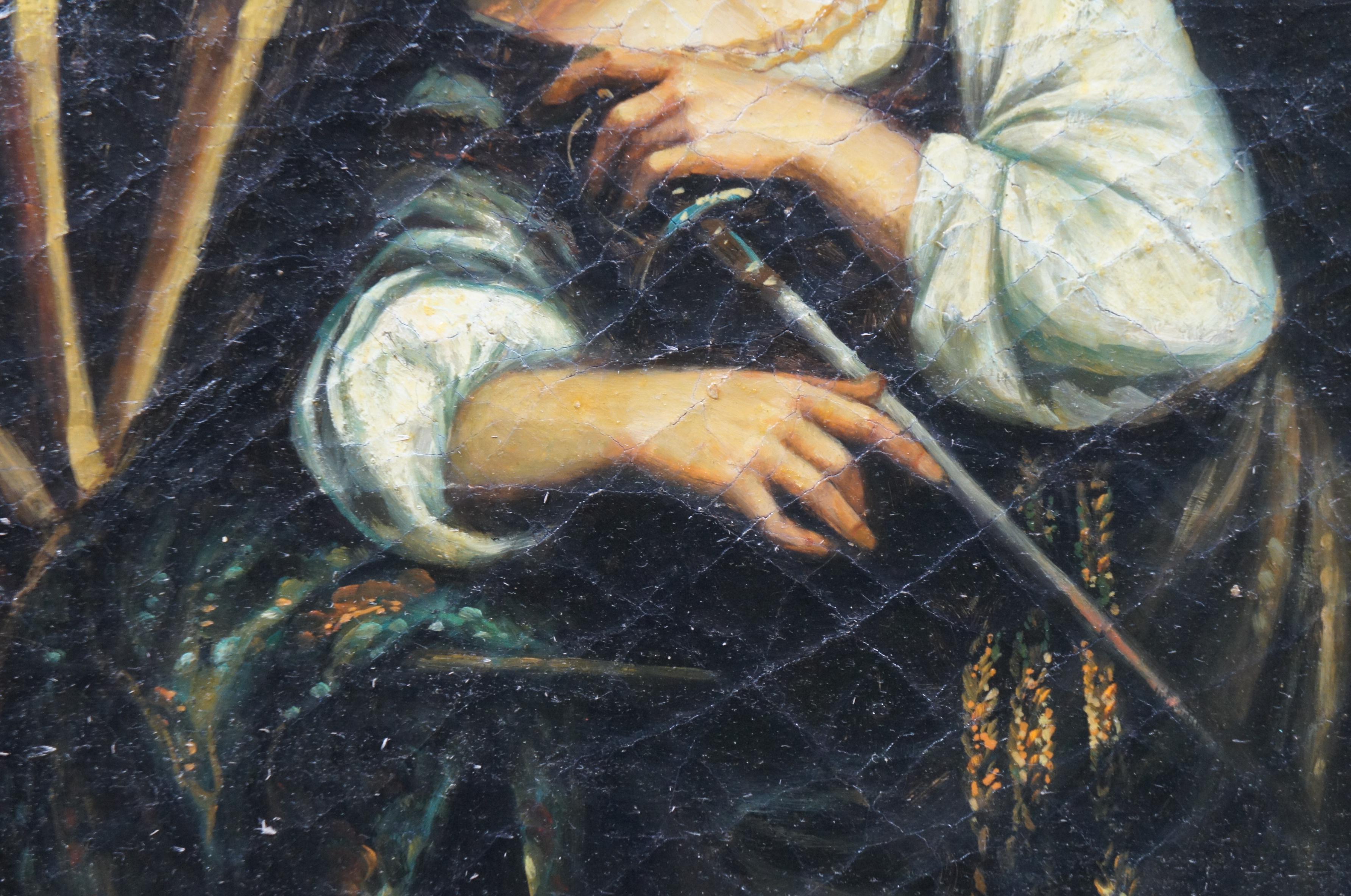 Santa Caterina d'Alessandria Ritratto Pittura ad olio (After) Caravaggio 28