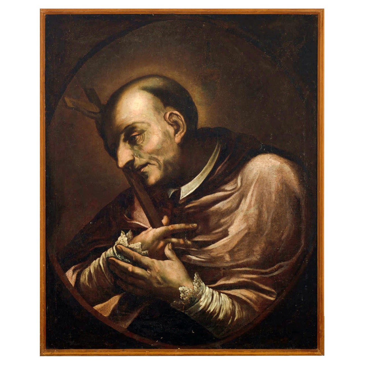 Saint Charles Borromeo 17th Century Italian School, circle of Daniele Crespi