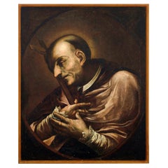 Saint Charles Borromeo 17th Century Italian School, circle of Daniele Crespi