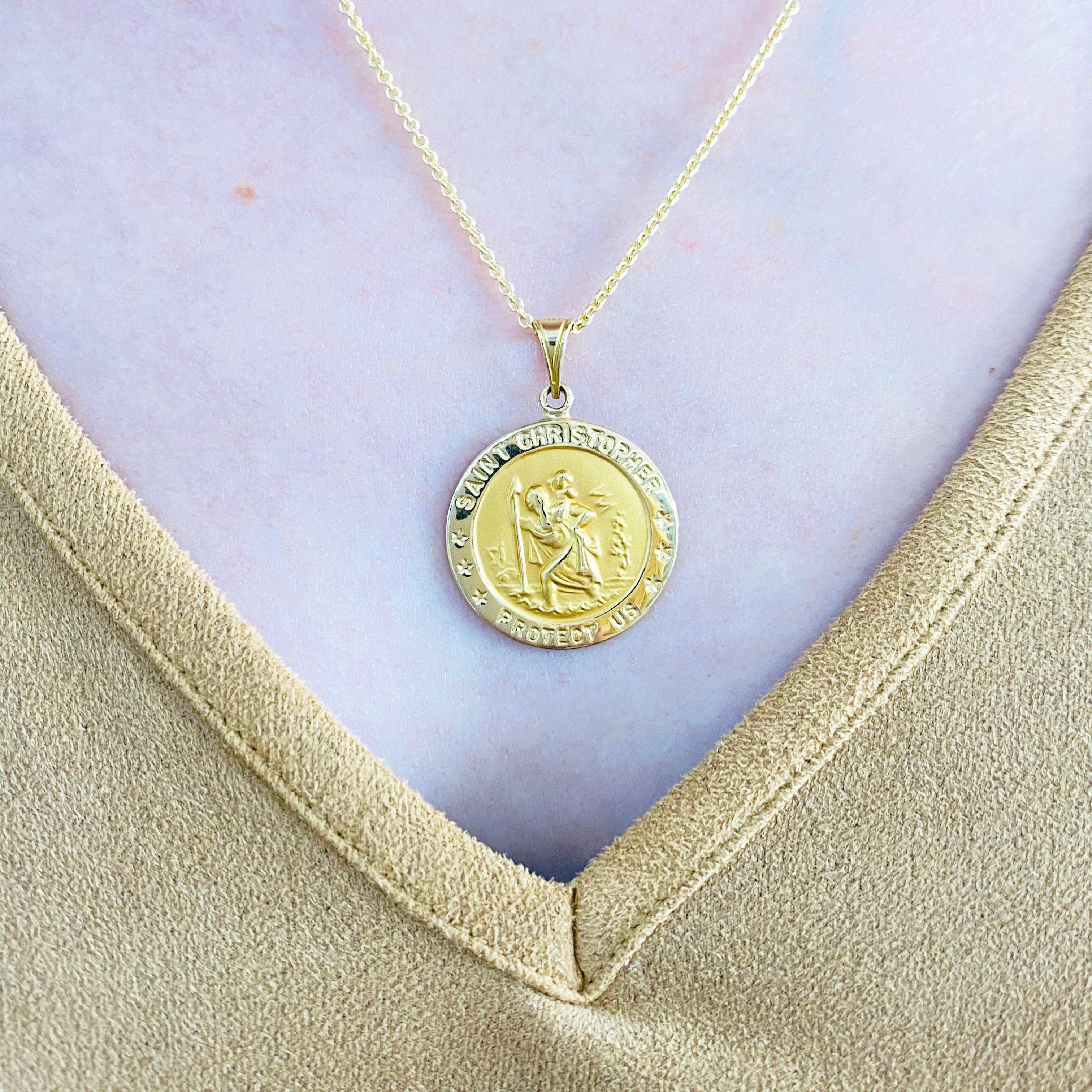 The Christian religion honors medals as a form of religious protection. The Saint Christopher medal is believed to protect the wearer on his or her travels. Though many people wear Saint Christopher medals in their daily life, others don them for