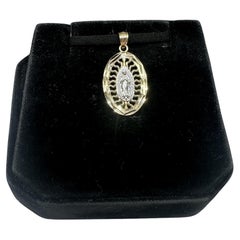 Pendentif Saint Christophe en or jaune 14kt - 2.04g, Brushed Back, New