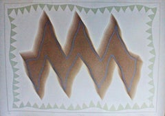 Bandiera - rara litografia in edizione limitata del famoso scultore brasiliano firmata 18/100