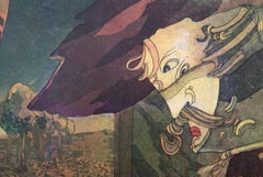 The Wait, Surrealist Etching and Aquatint by Saint Clair Cemin
