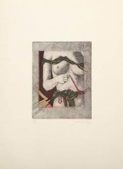 Within You IV, acquaforte e acquatinta surrealista di Saint Clair Cemin