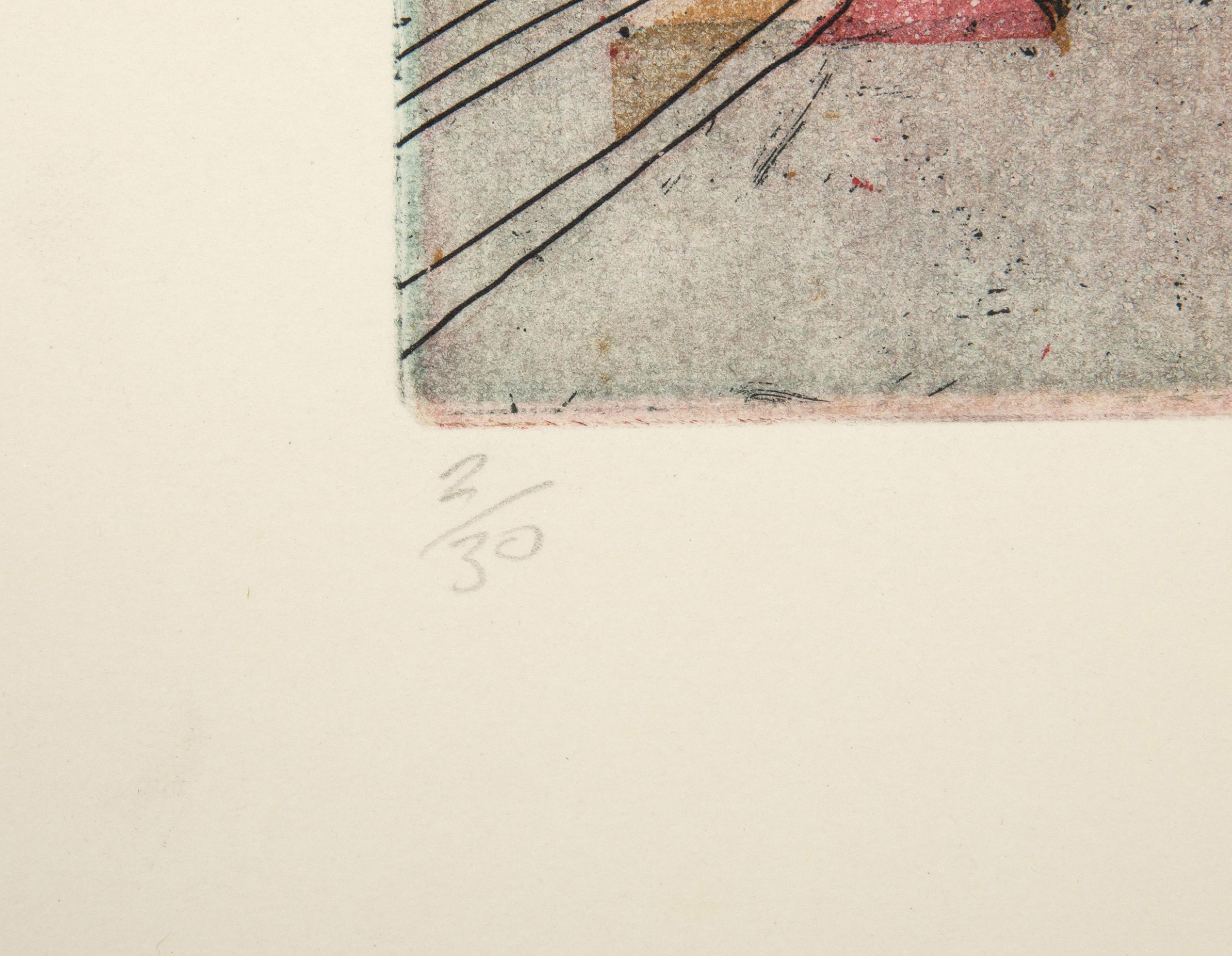 Dentro de ti IV, aguafuerte y aguatinta surrealistas de Saint Clair Cemin en venta 2