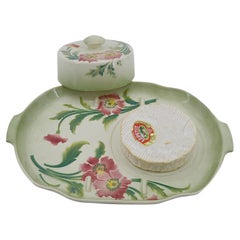 Saint-Clement French Art Nouveau Ceramic Cheese Dish