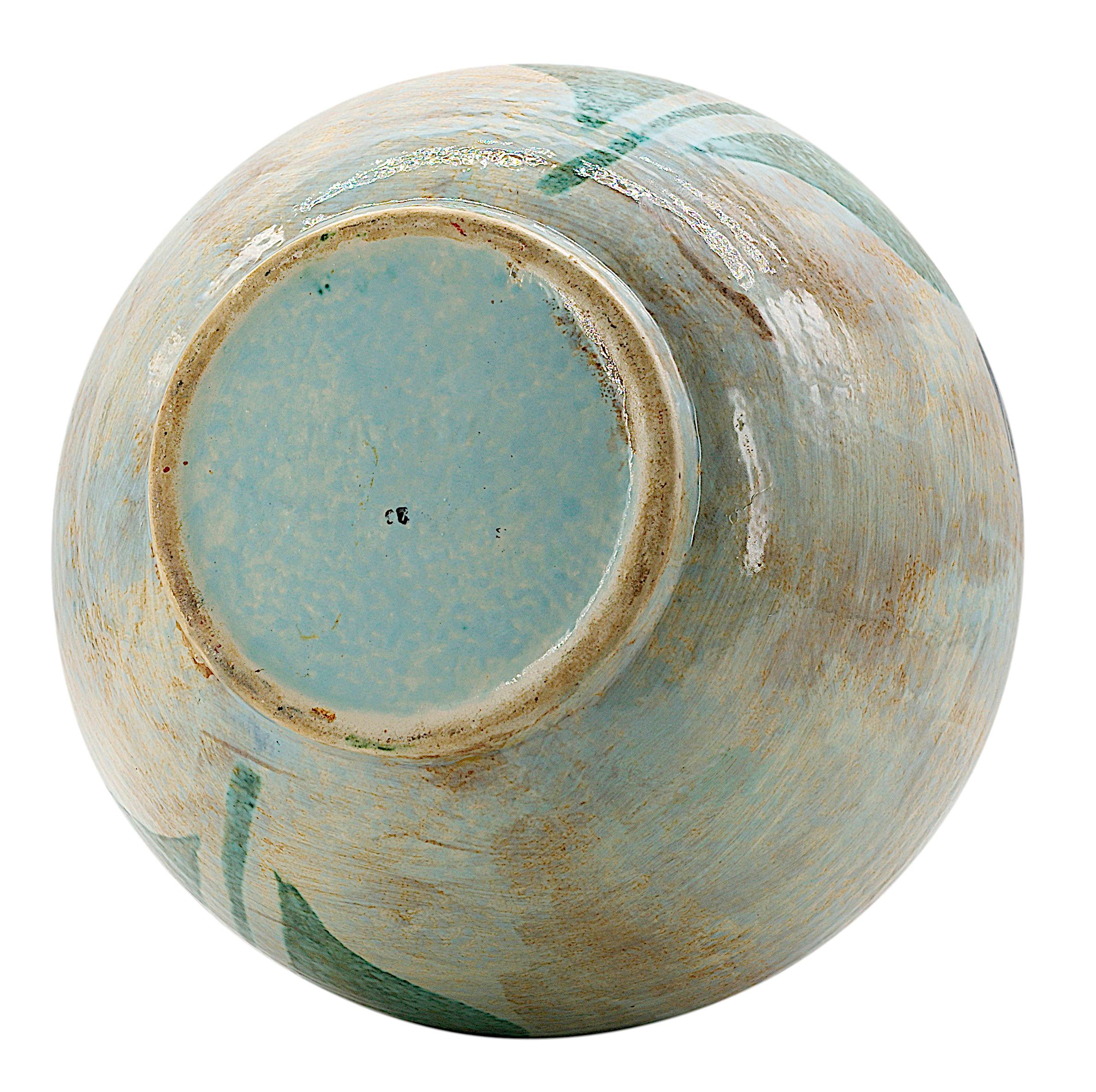 Saint-Clement Huge Mid-Century Stoneware Vase, 1950s For Sale 2
