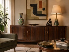 Saint-Clement Huge Mid-Century Stoneware Vase, 1950s