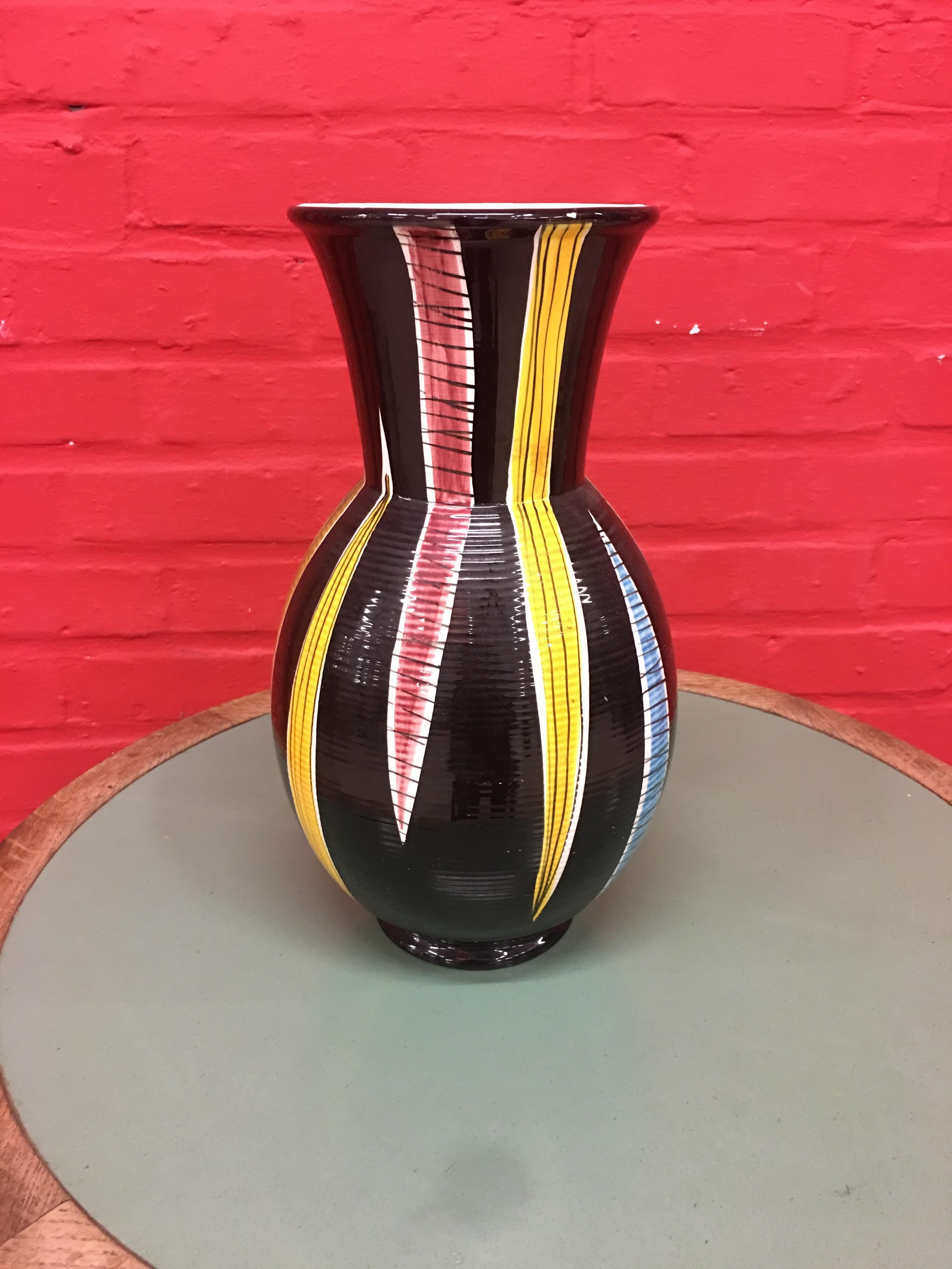 Mid-Century Modern Saint Clement, Large Ceramic Vase, circa 1960 For Sale