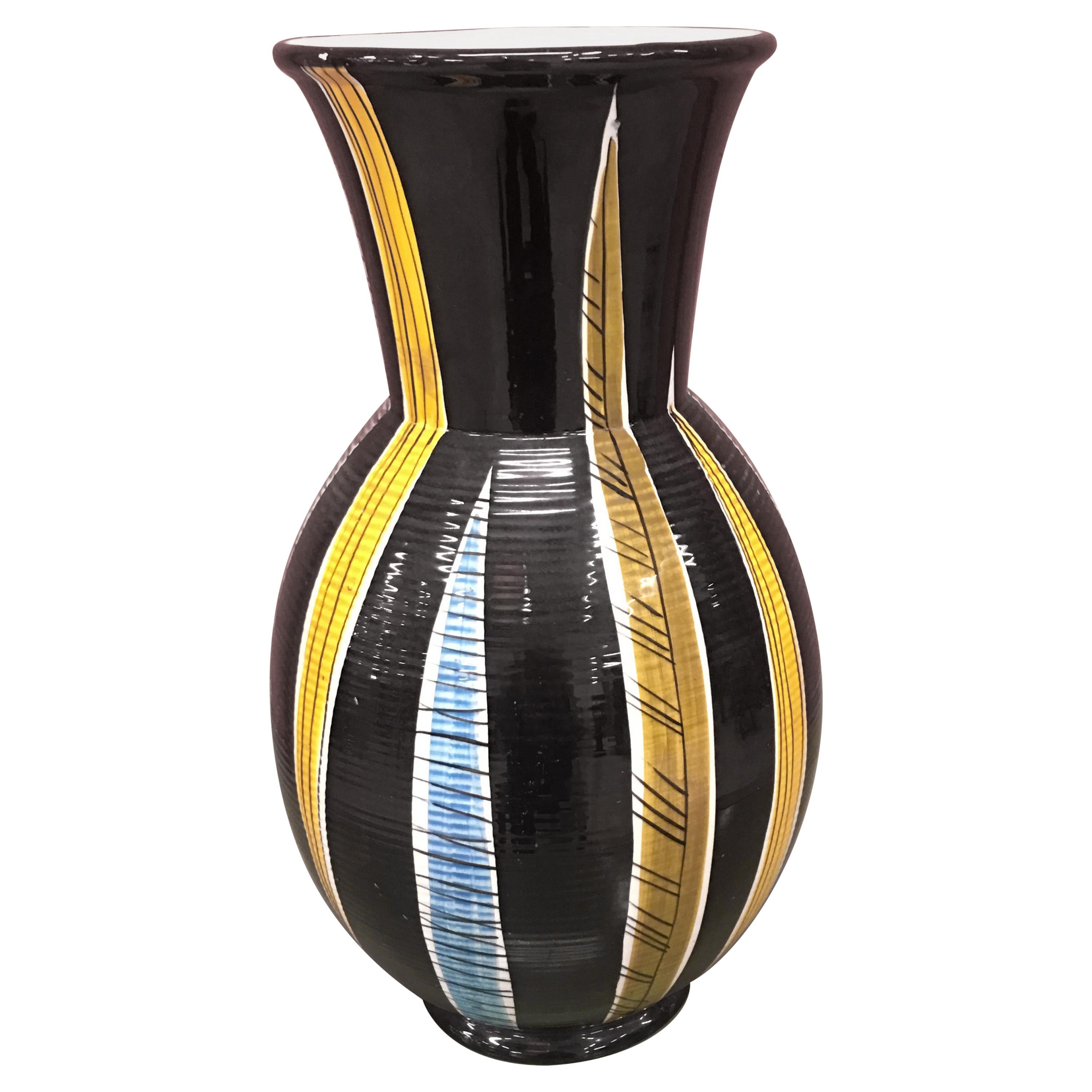 Saint Clement, Large Ceramic Vase, circa 1960 For Sale