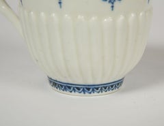 Saint-Cloud Blue and White Soft-Paste Porcelain Cup & Saucer France 18th Century