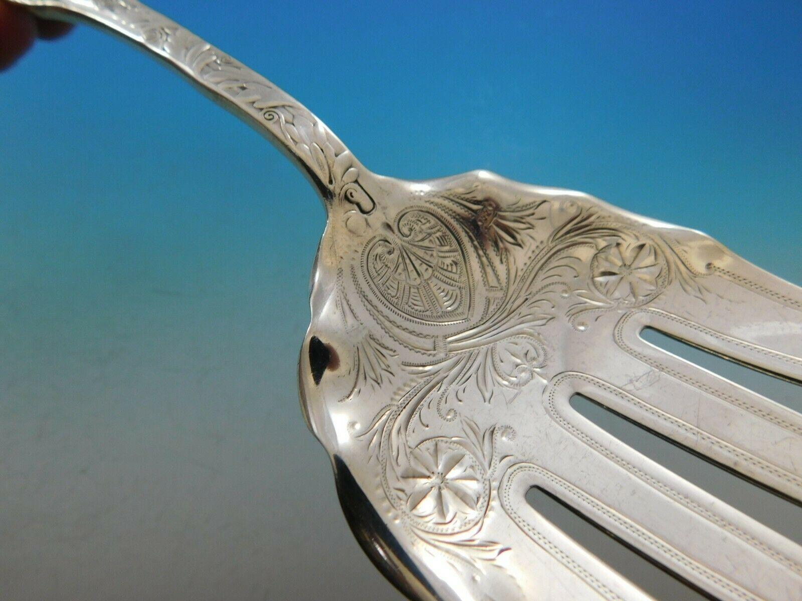 XX secolo Saint Cloud by Gorham - Set di piatti da portata a forma di pesce in argento Sterling 2-Piece Brite Cut
