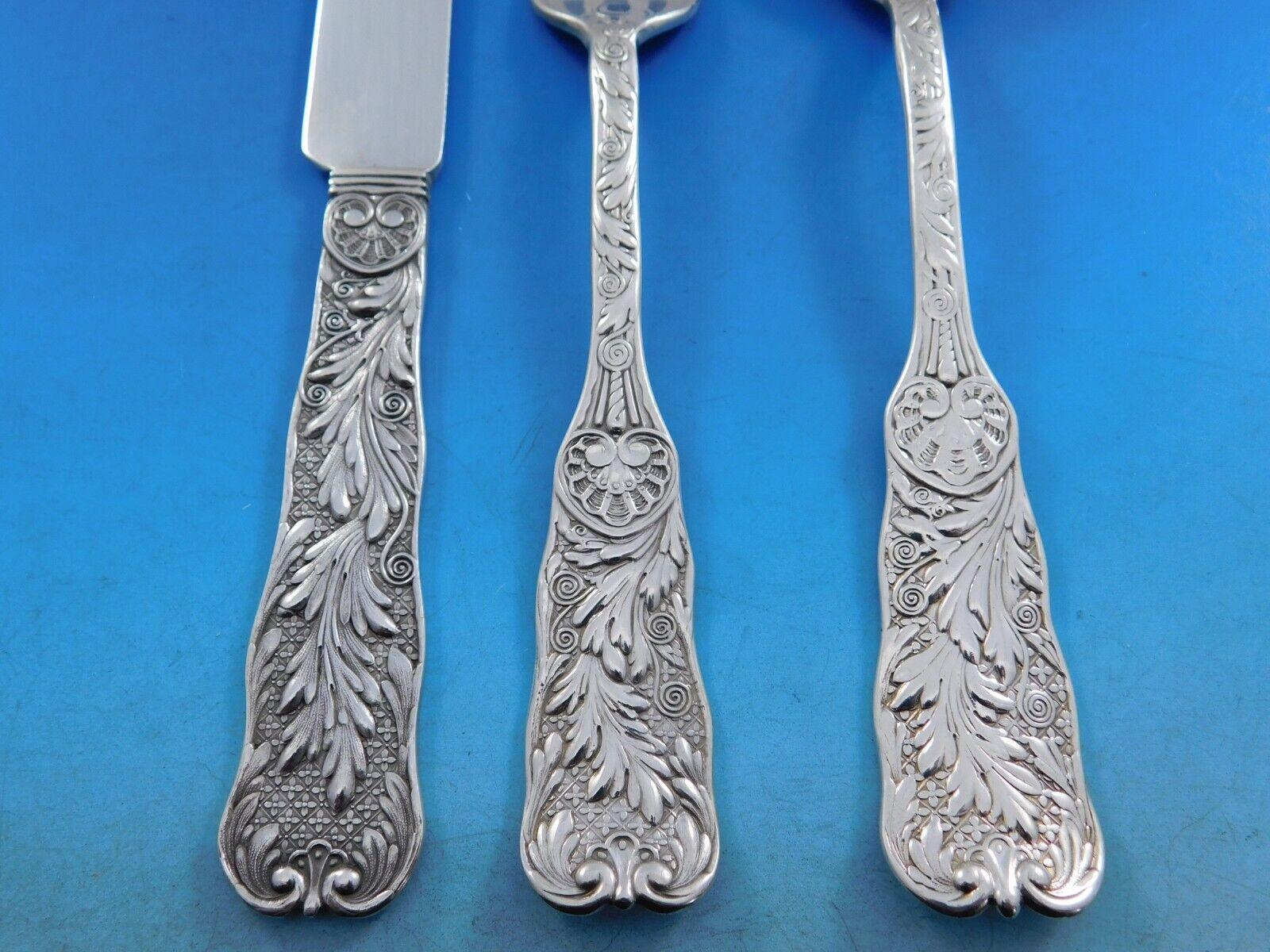 Saint Cloud by Gorham Sterling Silver Flatware Dessert Set for 8 Service 24 pcs For Sale 1
