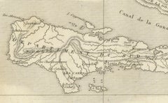 Saint-Domingue (French Section): 18th Century Map from France Militaire Series