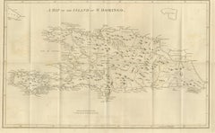 Saint Domingue Map 1793 – Colonial Haiti and Dominican Republic Plan