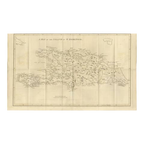 Saint Domingue Map 1793 – Colonial Haiti and Dominican Republic Plan