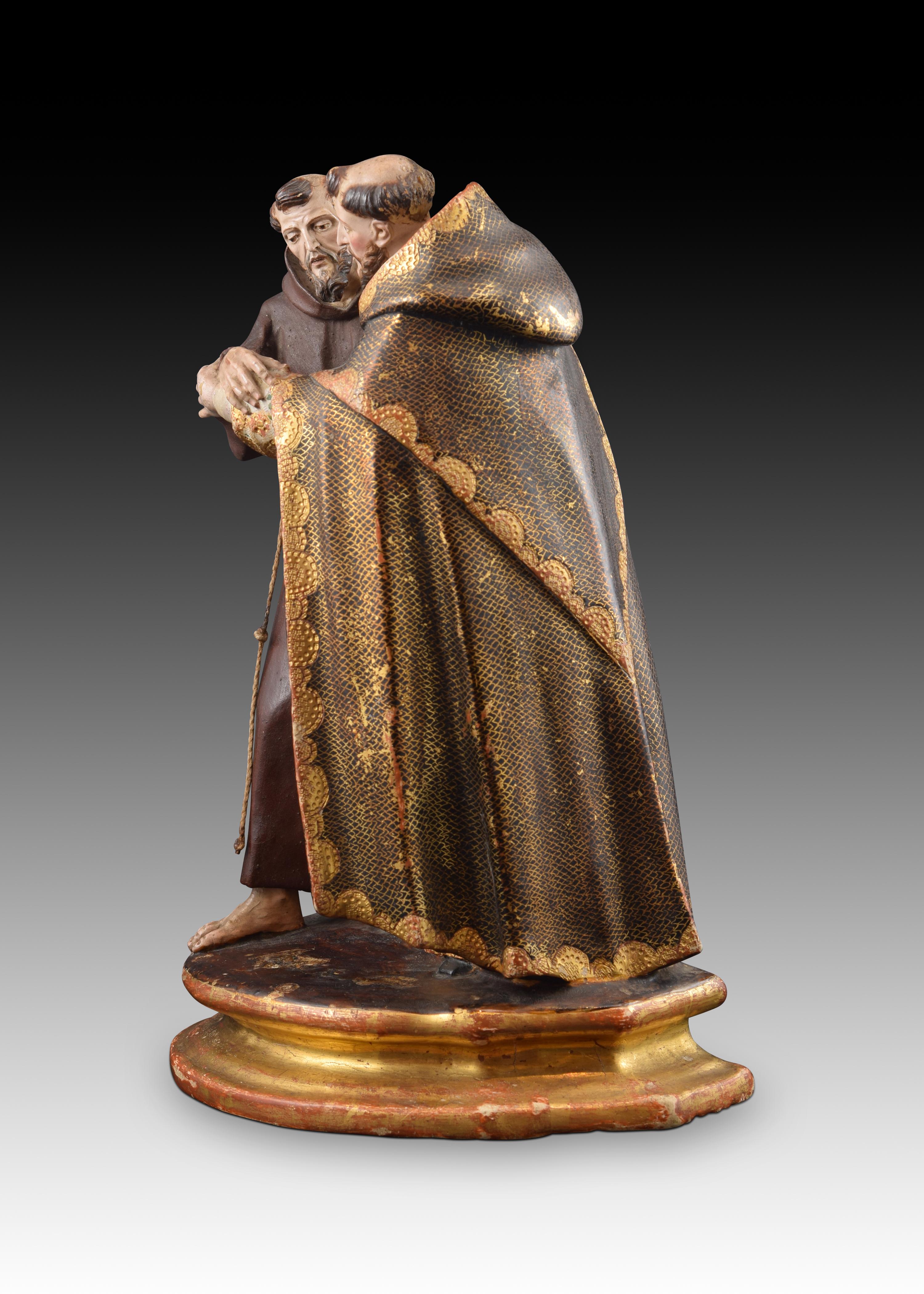 18th Century and Earlier “Saint Dominic and Saint Francis”, Colonial School, 18th Century For Sale