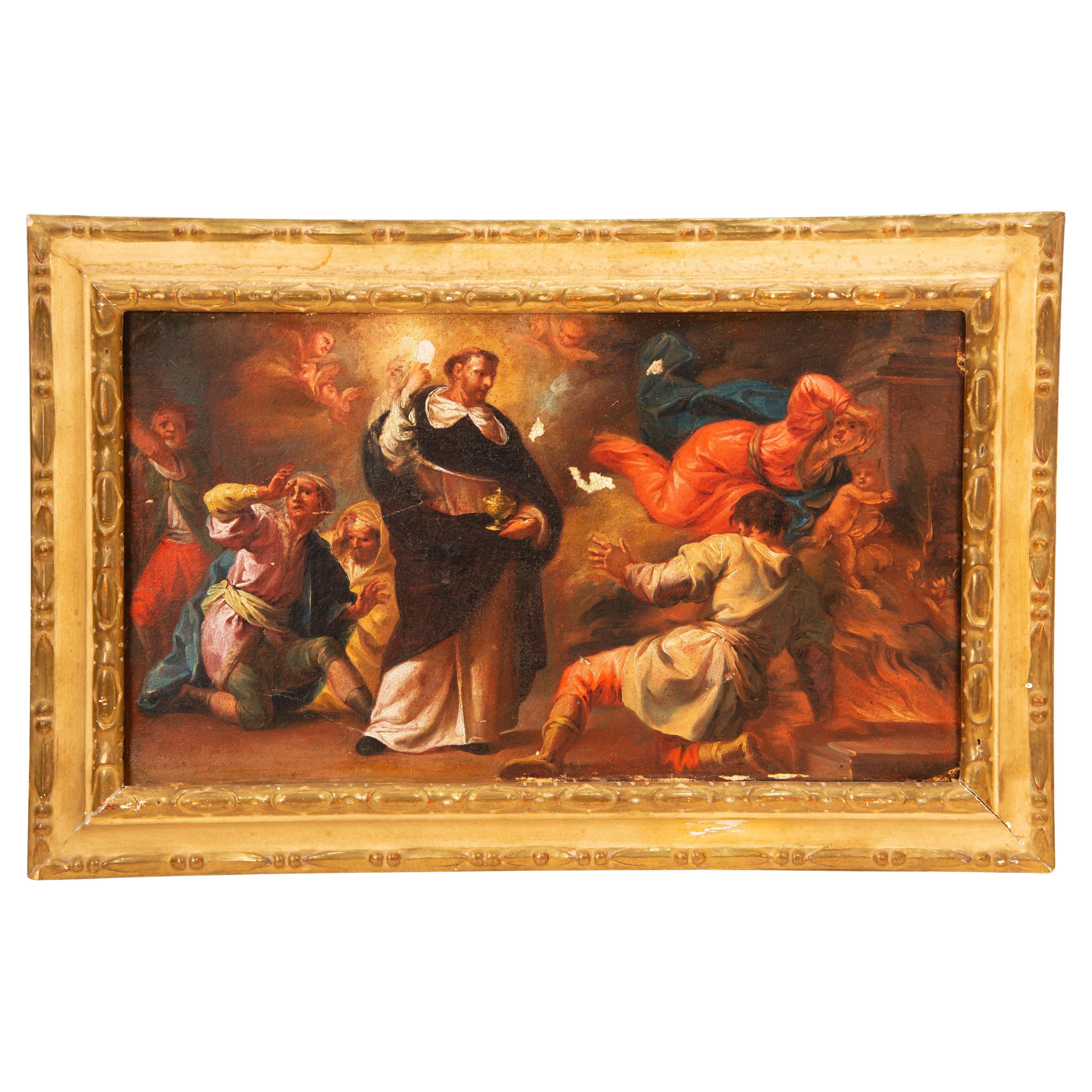 Saint Dominic. Oil on canvas. Spanish school, 18th century.