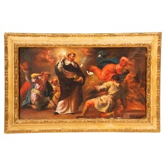 Saint Dominic. Oil on canvas. Spanish school, 18th century.