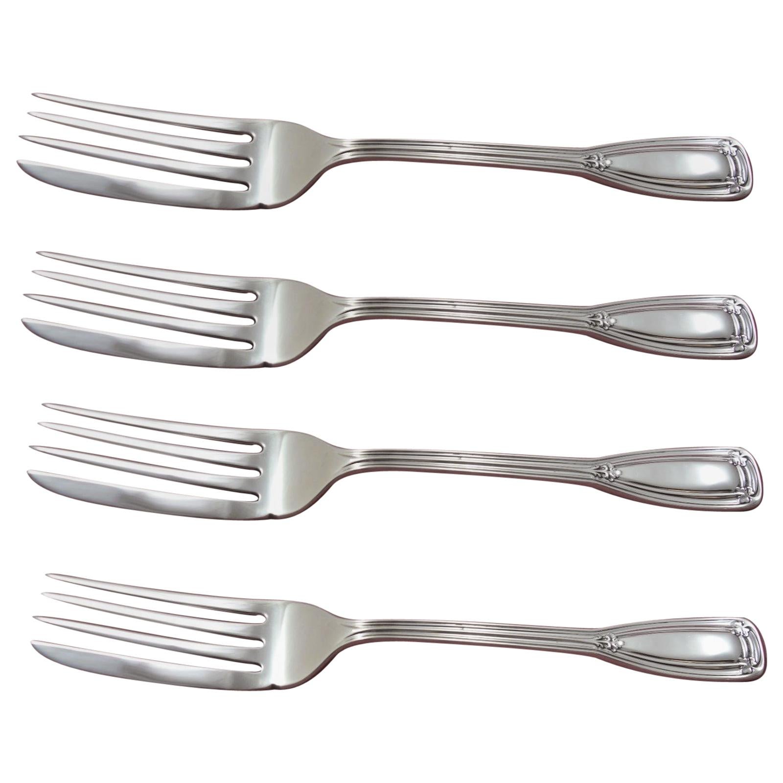 Saint Dunstan by Tiffany & Co. Sterling Silver Fish Fork Set 4-Pc AS Custom Made