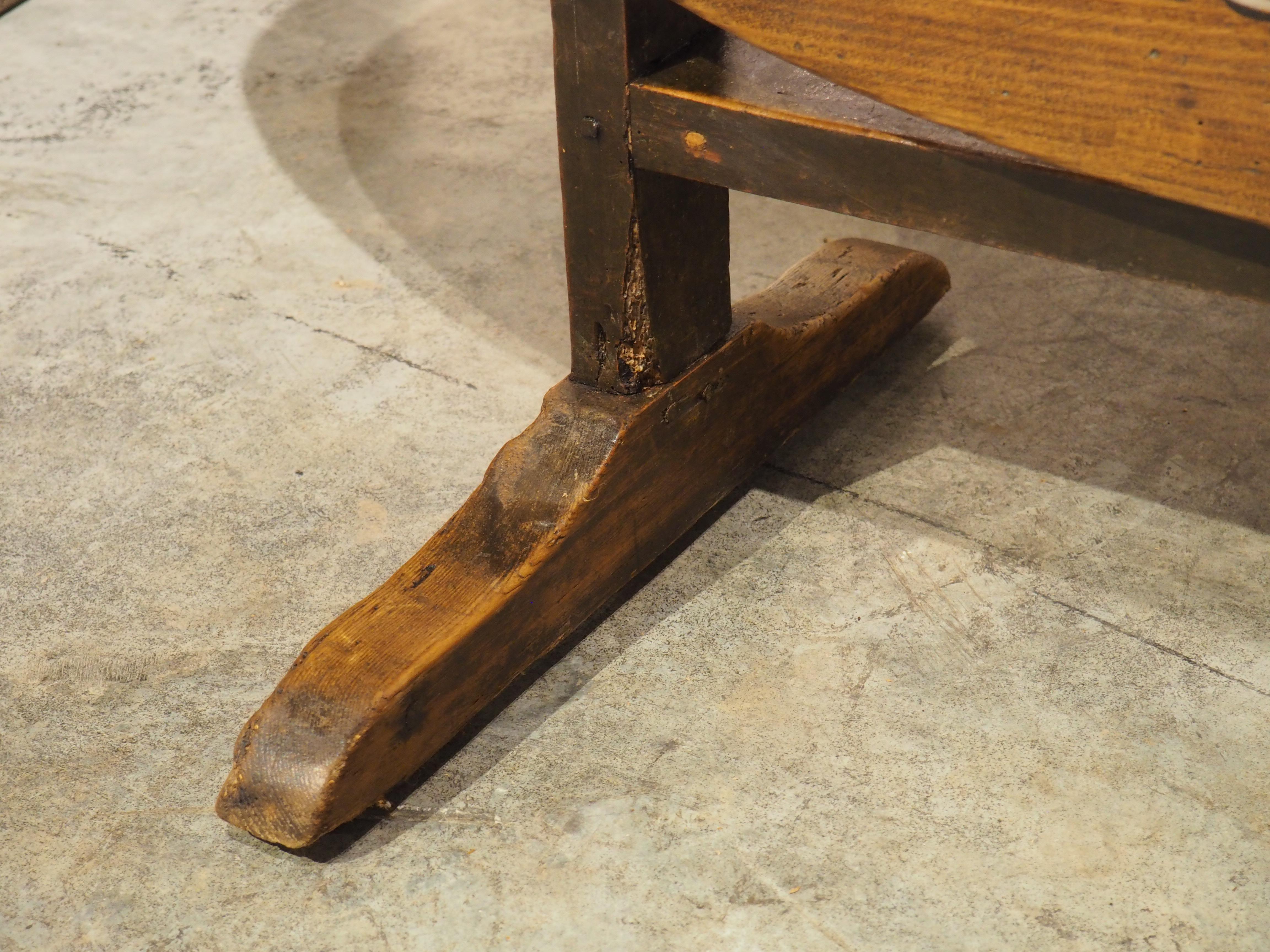 Saint Emilion Grand Cru Painted French Vendange Wine Tasting Table, 19th Century In Good Condition In Dallas, TX