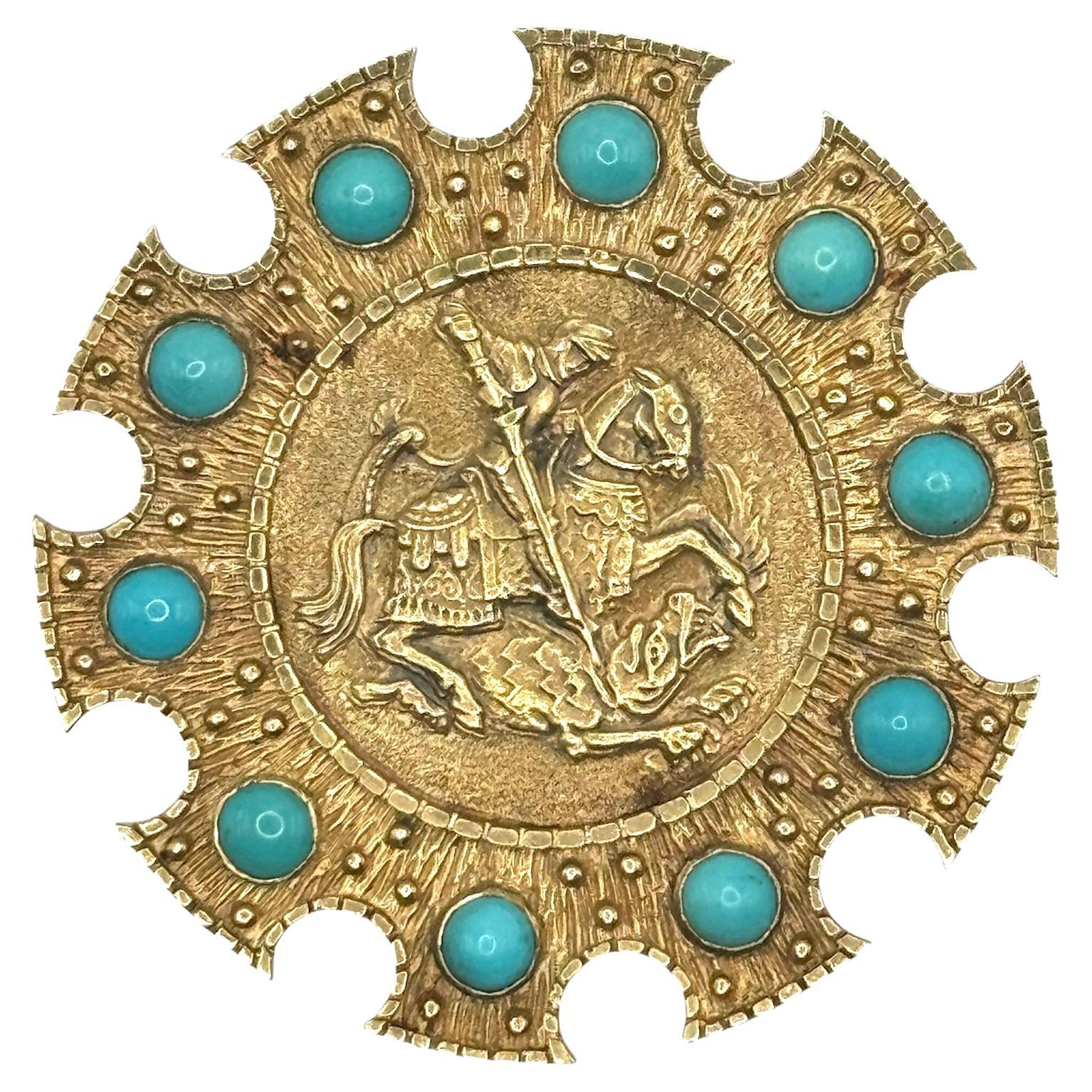 Saint George and the Dragon Cartier Pendant