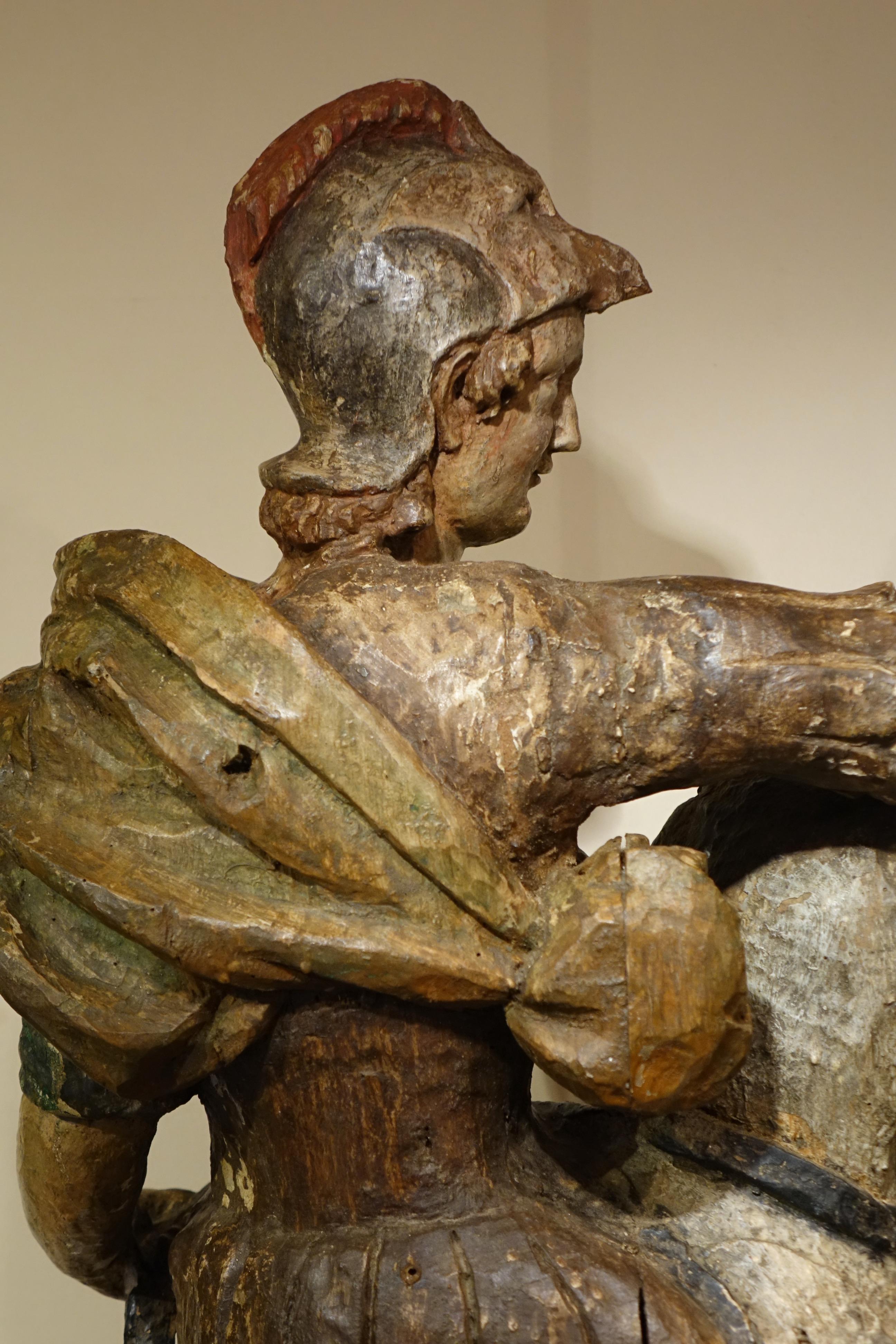 Saint George, der den Drachen tötet, 17. Jahrhundert, Italien im Angebot 4