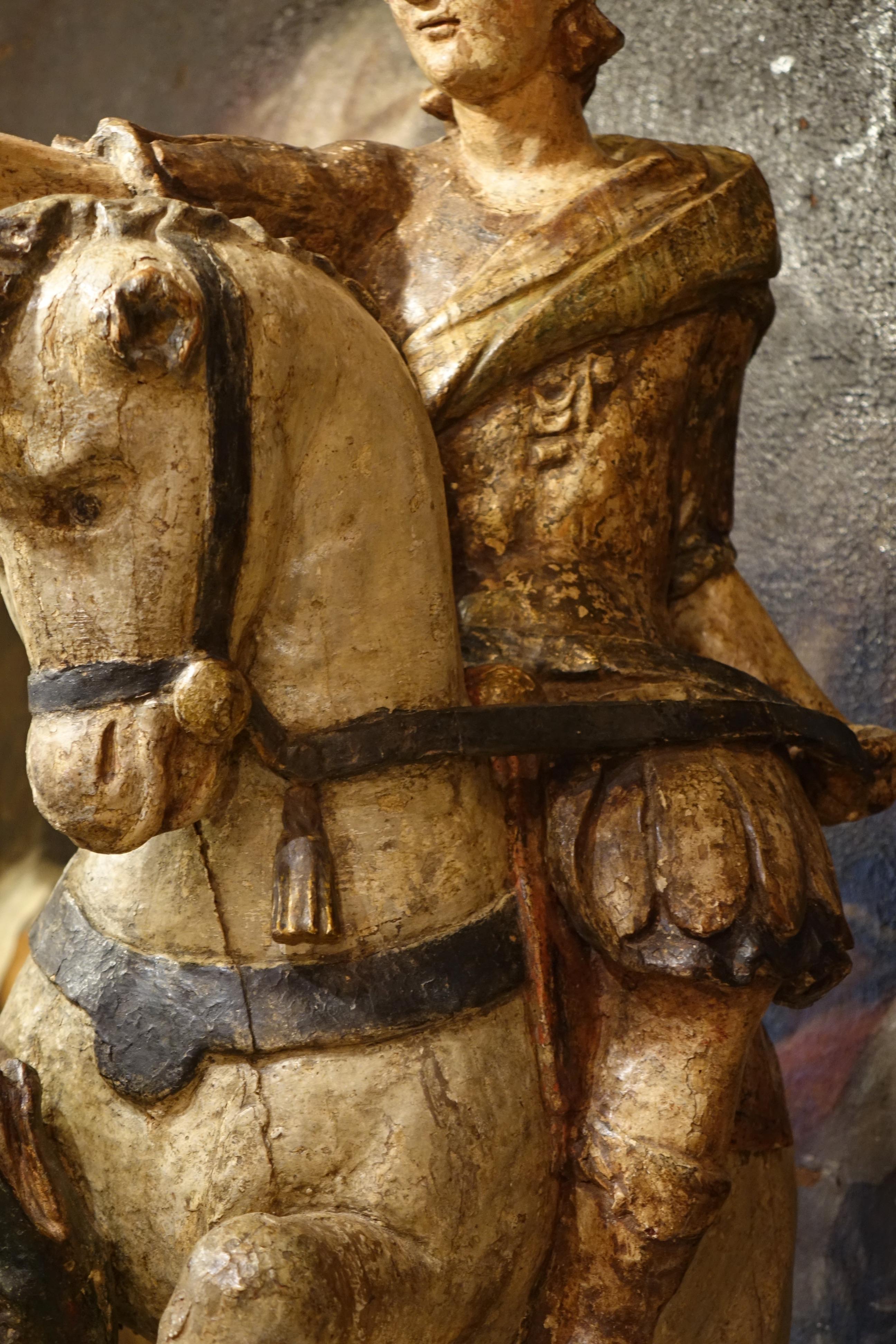 Saint George, der den Drachen tötet, 17. Jahrhundert, Italien im Angebot 9