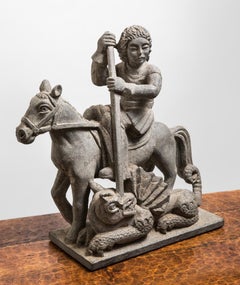 "Saint George slaying the dragon" by Raymond Vaillant