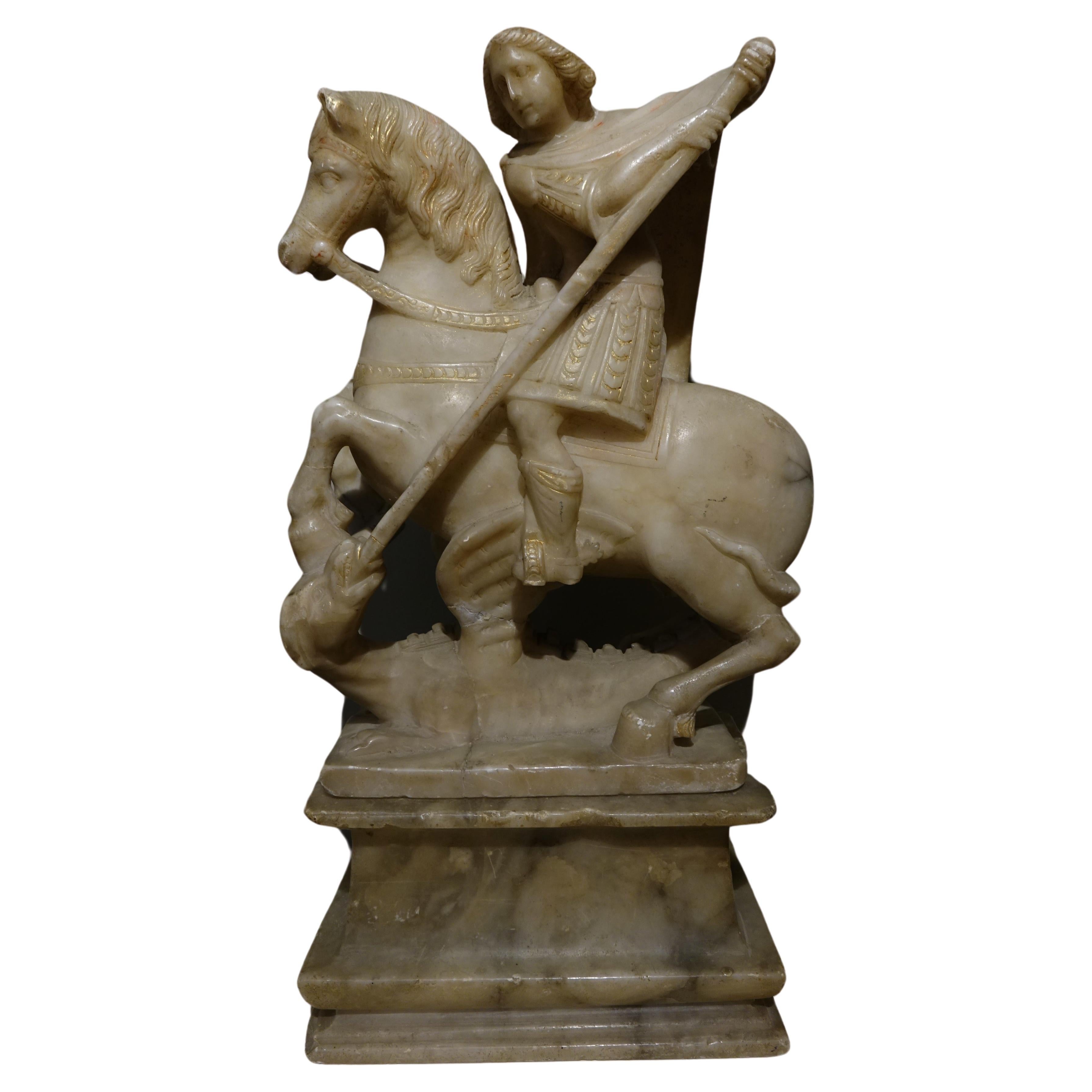 Saint George slaying the dragon, Flanders, 17th century For Sale
