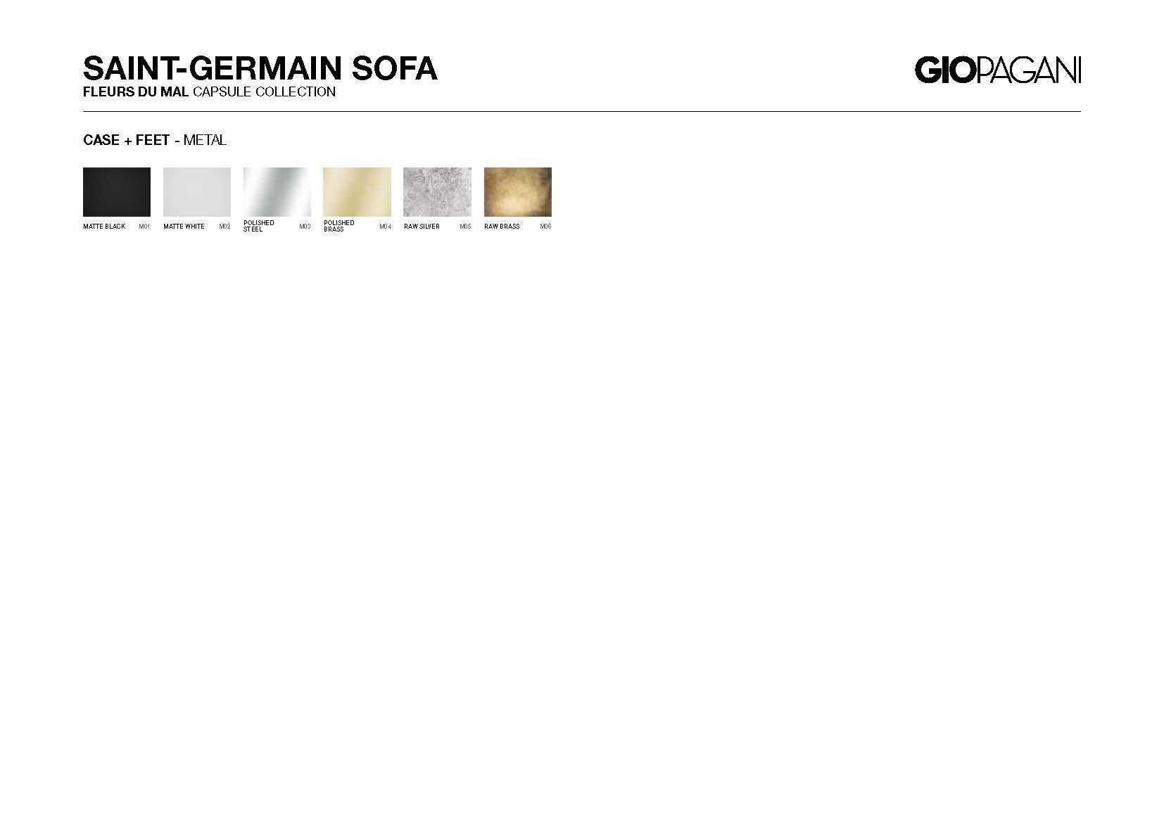 Saint Germain Sofa 3 Seater Wool White Fabric 1