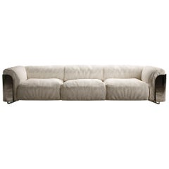 Saint Germain Sofa 3 Seater Wool White Fabric