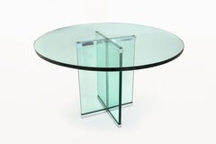 Saint Gobain-Glas Gueridon, um 1950, Frankreich