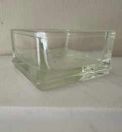 Saint Gobain molded Glass Vide Poche, Mid-Century Modern