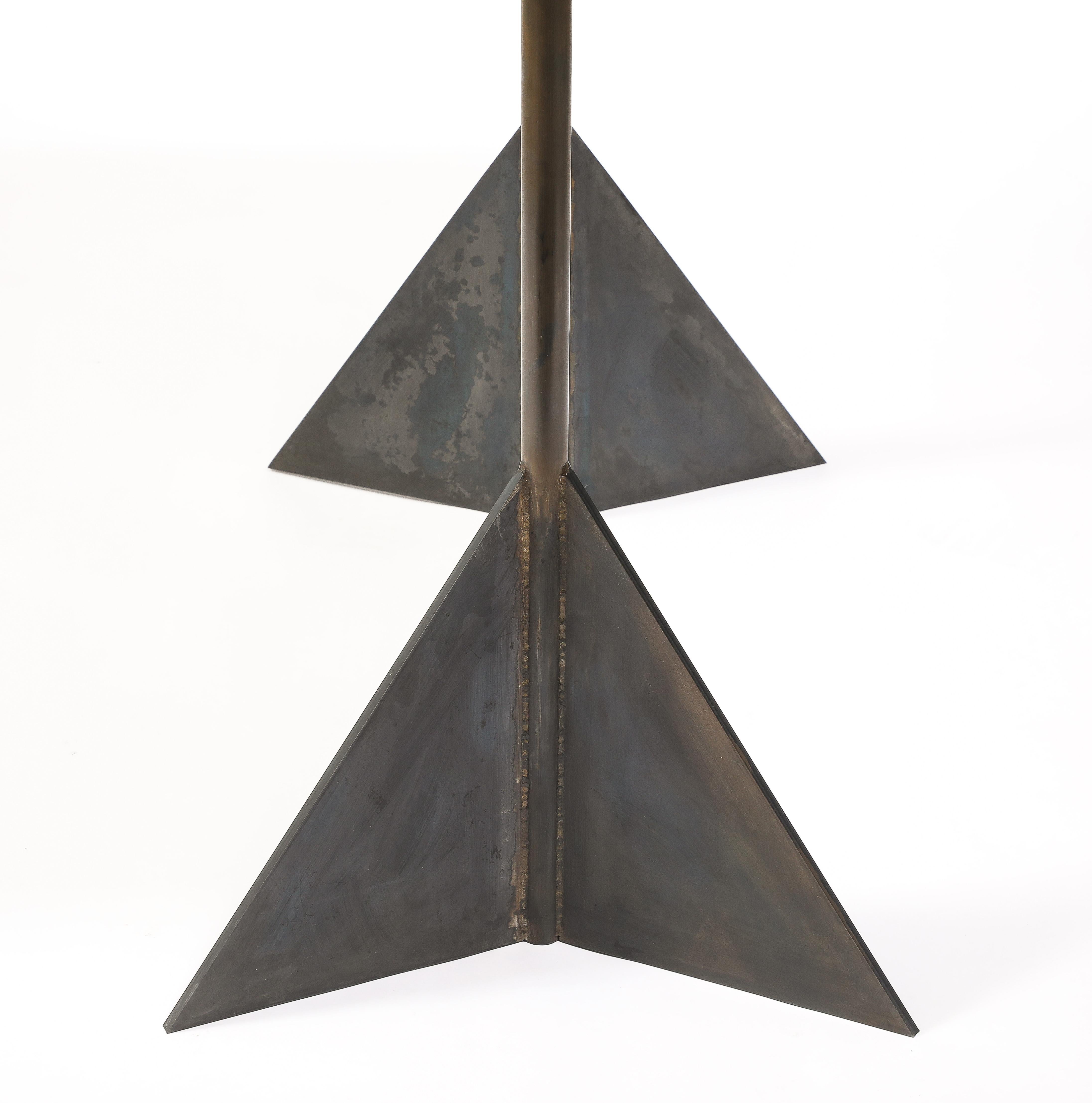 Saint Gobain Steel Table, France 1940's For Sale 5
